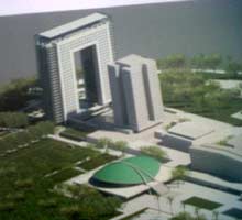 Maket Rencana Gedung Baru DPR