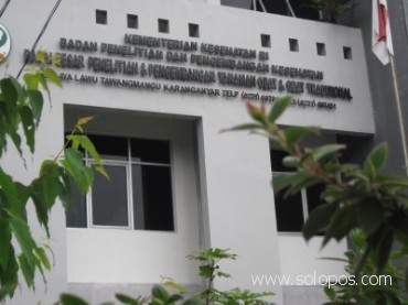 PENGEMBANGAN OBAT -- Gedung BPPTOOT di Tawangmangu, Karanganyar. Di lokasi ini para peneliti telah berhasil mengembangkan aneka obat berbasis jamu untuk masalah-masalah kesehatan serius. (JIBI/SOLOPOS/dok)