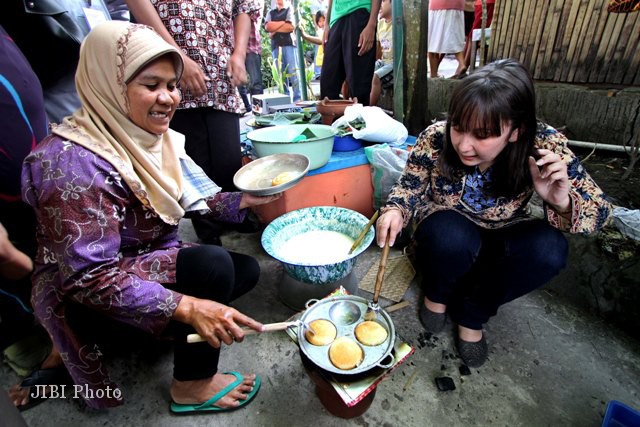 Masak bareng tangga teparuh (FOTO: Ahmad Hartanto/JIBI/SOLOPOS)