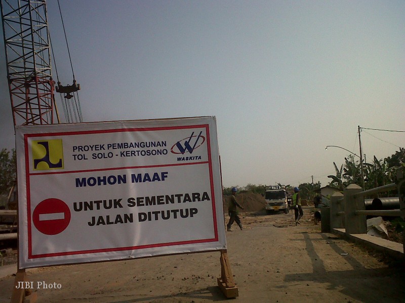 Proyek jalan tol Solo-Kertosono di wilayah Boyolali (Septhia Ryanthie/JIBI/SOLOPOS)