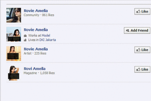 Akun Facebook yang mengaku sebagai Novi Amilia (JIBI/SOLOPOS/Kabar24)