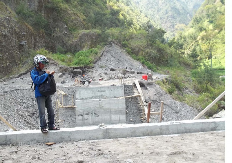 Proyek jembatan Taring, Cepogo (Septhia Ryanthie/JIBI/SOLOPOS)