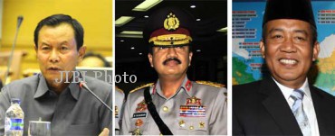 Para perwira tiinggi Polri yang disebut paling kuat menjadi kandidat Kapolri pengganti Jenderal Pol Timur Pradopo. Dari kiri Komjen Pol Sutarman, Kabareskrim; Komjen Pol Budi Gunawan, Kalemdikpol dan Komjen Pol Anang Iskandar, Kepala BNN. (JIBI/SOLOPOS/dok) Para perwira tiinggi Polri yang disebut paling kuat menjadi kandidat Kapolri pengganti Jenderal Pol Timur Pradopo. Dari kiri Komjen Pol Sutarman, Kabareskrim; Komjen Pol Budi Gunawan, Kalemdikpol dan Komjen Pol Anang Iskandar, Kepala BNN. (JIBI/SOLOPOS/dok)