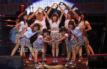 Konser Cherrybelle di Solo, beberapa waktu lalu.