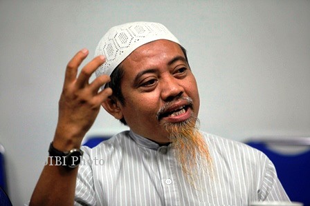 Mantan teroris yang kini tobat Abdul Rahman Ayub berkunjung ke Griya Solopos, Kamis (27/6/2013). (Agoes Rudianto/JIBI/SOLOPOS)