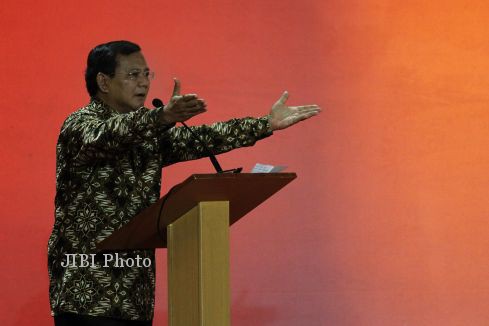 Ketua Dewan Pembina Partai Gerakan Indonesia Raya (Gerindra) Prabowo Subianto (JIBI/Solopos/Antara/Agung Rajasa)