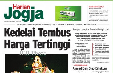 Tampilan Harian Jogja edisi 11 September 2013