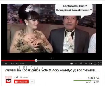 Wawancara kocak Zaskia & Vicky Prasetyo Gotik