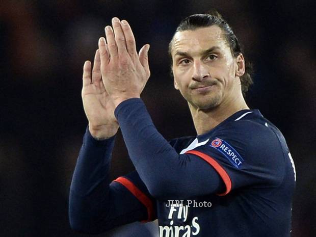 Striker Paris Saint-Germain, Zlatan Ibrahimovic. (independent.co.uk)