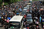 FOTO JAKARTA MACET PARAH : Kemacetan Parah Melanda Jakarta