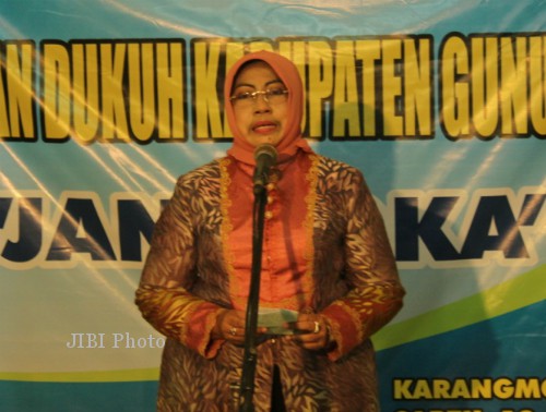 Bupati Gunungkidul Badingah. (JIBI/Harian Jogja/Ujang Hasanudin)