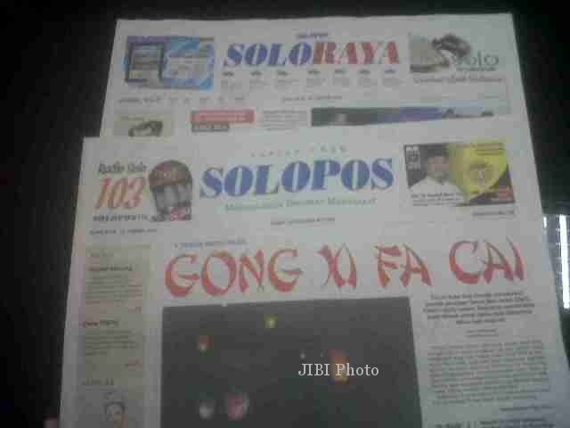 Koran Solopos edisi Kamis (30/1/2014).
