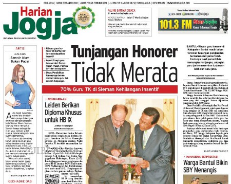 Harian Jogja edisi Jumat (28/2/2014)