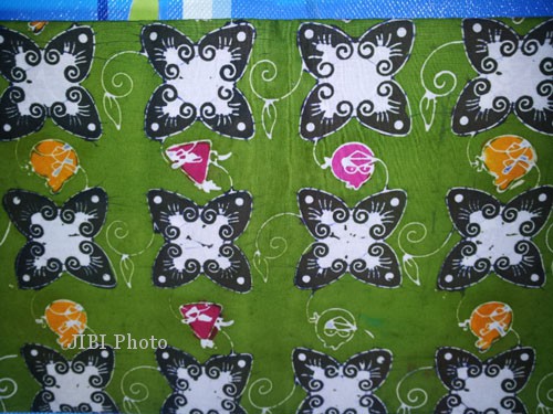 Contoh batik motif kartun Angry Birds. (JIBI/Harian Jogja/Uli Febriarni)