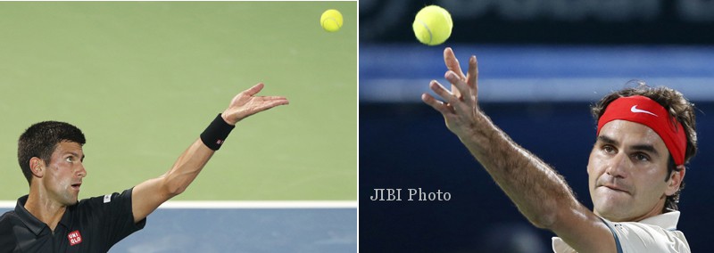 Djokovic dan Federer ke perempatfinal. JIBI/Reuters/Ahmed Jadallah