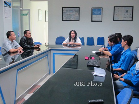 Arianti Dewi saat mengunjungi Solopos beberapa waktu lalu (Dok/JIBI/Solopos)