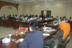 Sejumlah buruh mengikuti hearing dengan Komisi IV DPRD Sukoharjo di gedung Dewan setempat, Jumat (25/4/2014). (JIBI/Solopos/Iskandar)