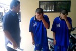 Kasatreskrim Polres Boyolali, AKP Parwanto, menginterogasi dua tersangka pencuri sepeda motor di wilayah Kecamatan Nogosari, Kamis (24/7/2014). (Septhia Ryanthie/JIBI/Solopos)