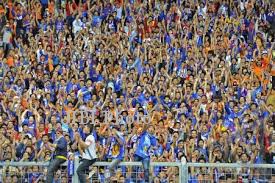 Aksi Aremania (JIBI/Harian Jogja/Antara)