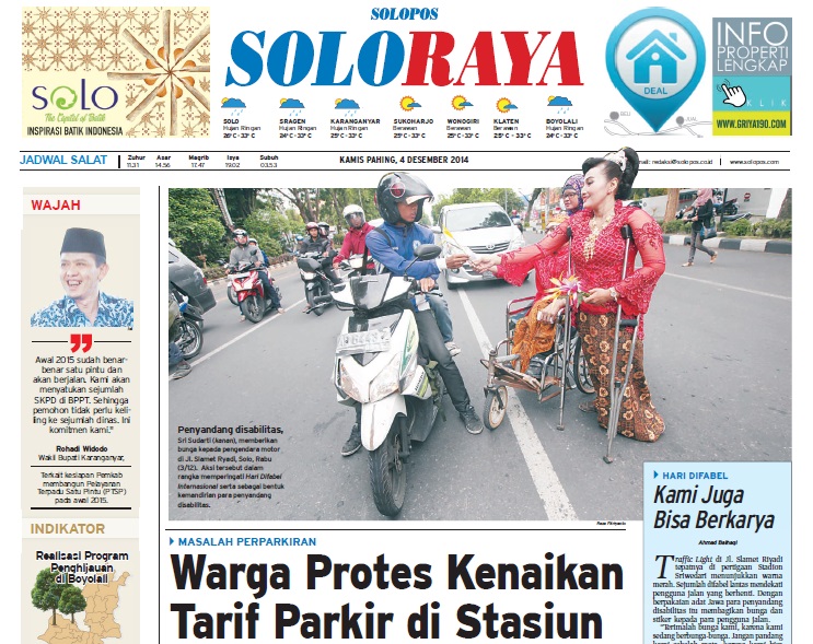 Halaman Soloraya Harian Umum Solopos Edisi Kamis 4 Desember 2014 Halaman Soloraya Harian Umum Solopos Edisi Kamis 4 Desember 2014