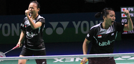 Della Destiara Haris/Rosyita Eka Putri Sari Tundukkan Unggulan Pertama (Badmintonindonesia.org)