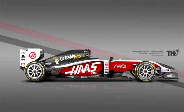 Ini dia tampilan mobil balap Formula One tim debutan Haas asal Amerika Serikat yang kini tengah berburu pembalap. Ist/dok