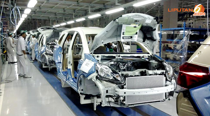 Ilustrasi pabrik mobil Honda. (Liputan6.com)