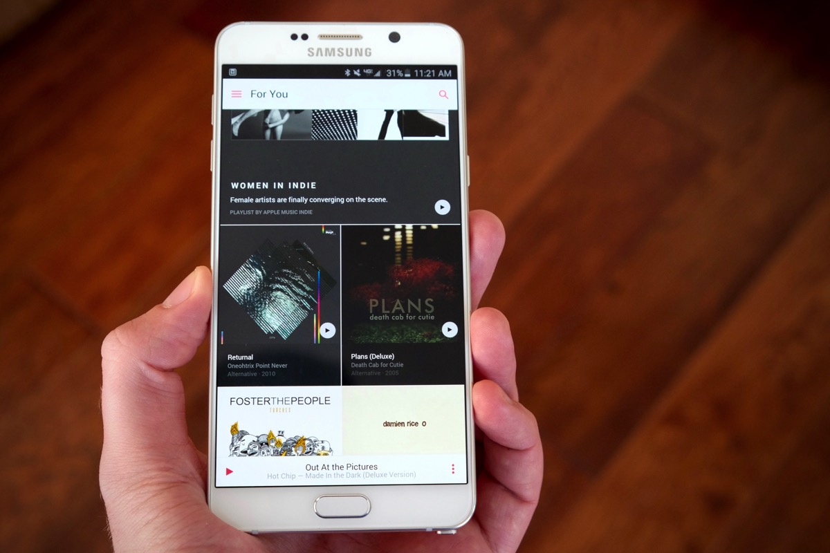 Apple Music di Android (Engadget)