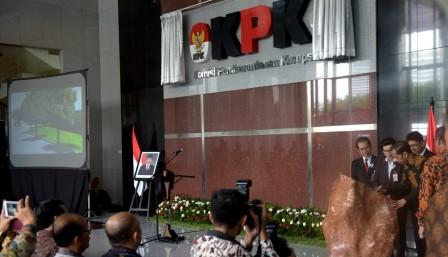 Presiden Jokowi saat Resmikan Gedung Baru KPK di Jalan Kuningan Persada, Kav. 4, Jakarta, Selasa (29/12/2015)