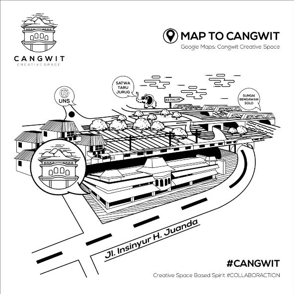 Peta Cangwit Creative Space. (Istimewa/Instagram)