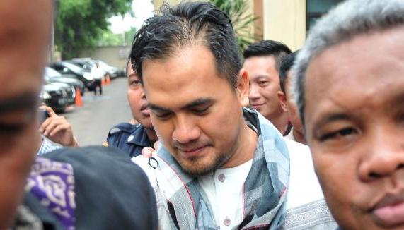 Saipul Jamil saat diperiksa terkait kasus pencabulan. (JIBI/Liputan6)
