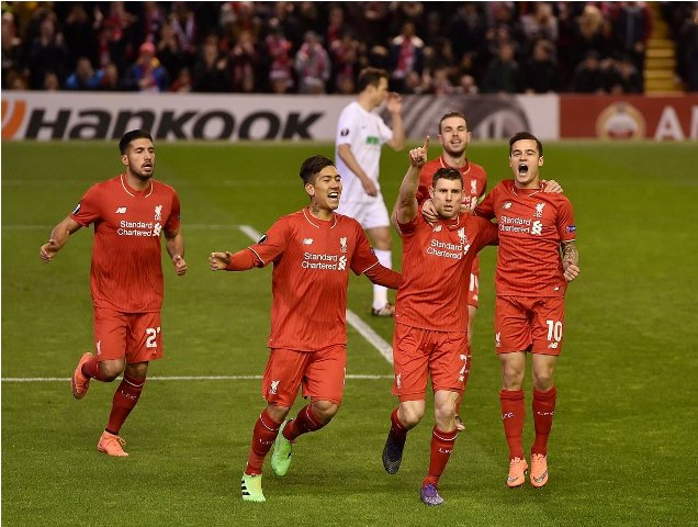 Liverpool vs Augsburg (Twitter)