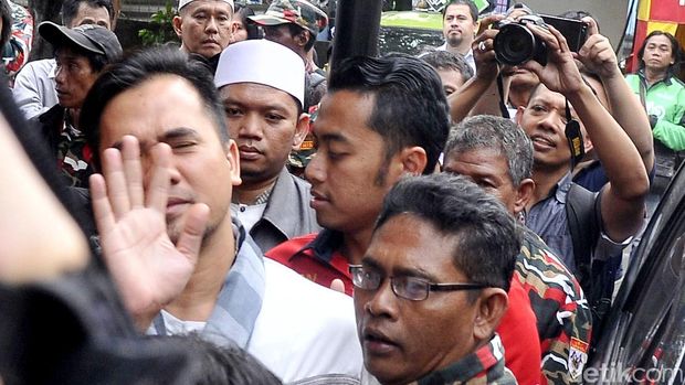 Saipul Jamil saat diperkisa terkait kasus pencabulan. (JIBI/Solopos/Detik)
