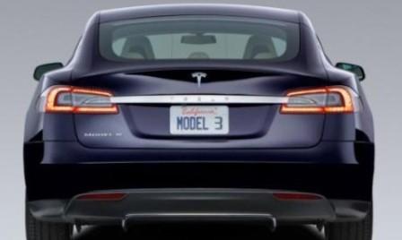 Foto teaser mobil listrik Tesla 3. (Teslamotors.com)