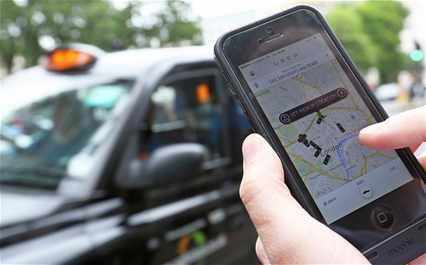 Ilustrasi Uber Taxi (Istimewa/Telegraph.co.uk)