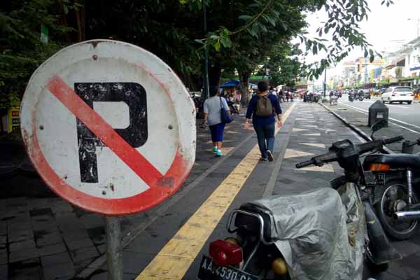 Jukir Malioboro mogok (Gilang Jiwana/JIBI/Harian Jogja)