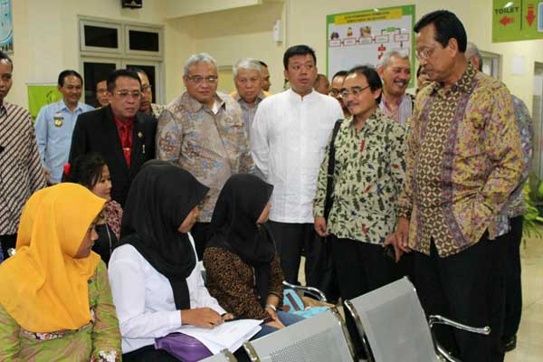 Peresmikan Layanan Terpadu Satu Atap Penempatan Perlindungan Tenaga Kerja Indonesia (LTSA P2TKI) di Kantor Badan Nasional Penempatan dan Perlindungan Tenaga Kerja Indonesia (BNP2TKI), Kalasan, Kamis (31/3/2016). (Abdul Hamid Razak/JIBI/Harian Jogja)