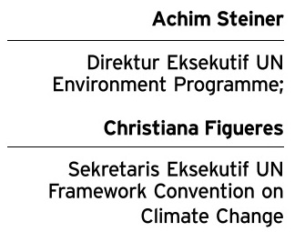 Achim Steiner dan Christiana Figueres (Dok/JIBI/Solopos)
