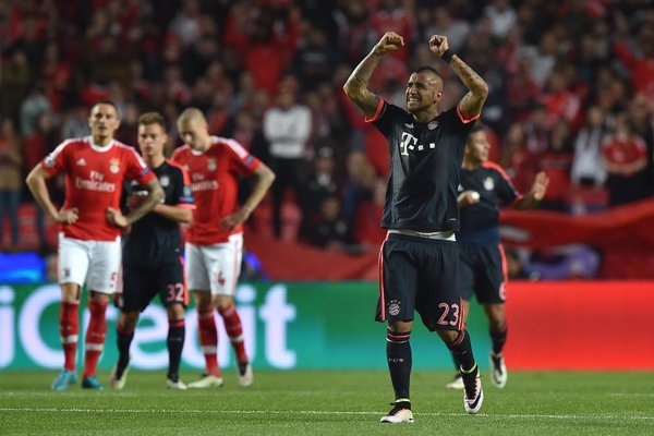 Benfica vs Bayern (Twitter)