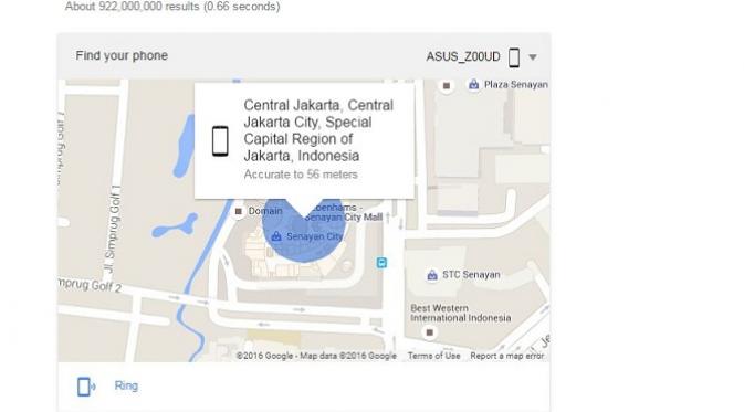 Cari Ponsel Hilang di Google (Liputan6.com)