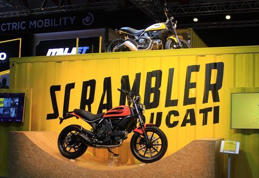 Ducati Scrambler di pameran IIMS 2016. (Detik.com)