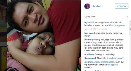Ely Sugigi dan Ferry Anggara (Instagram)