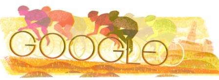 Google Doodle memperingati Tour of Flanders ke-100. (Google.com)