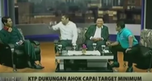 Habiburokhman saat marah-marah di JakTV. (Istimewa/Youtube)