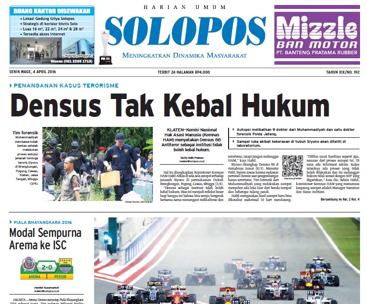 Berita Soloraya, Harian Umum Solopos, kabar soloraya, koran Solopos, Solopos Hari Ini