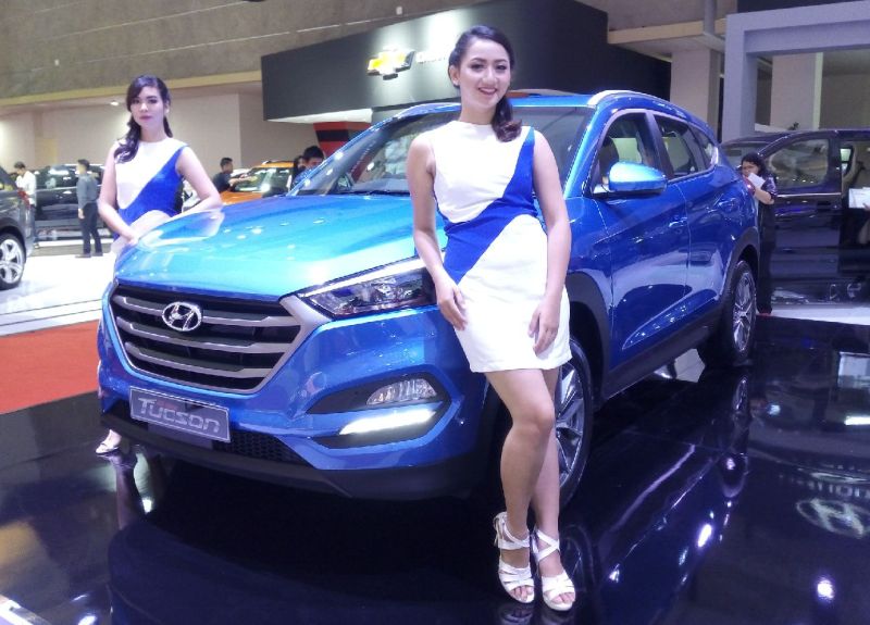 Hyundai All New Tucson di pameran IIMS 2016. (Okezone.com)