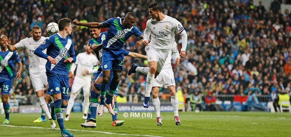 Madrid vs Wofsburg (Twitter)
