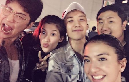 Raline foto bersama Seungri Big Bang (Instagram)