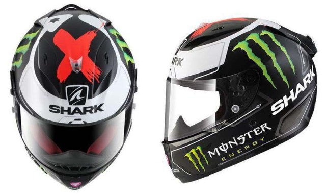 Shark Race-R Pro replika helm Jorge Lorenzo. (Morebikes.co.uk)
