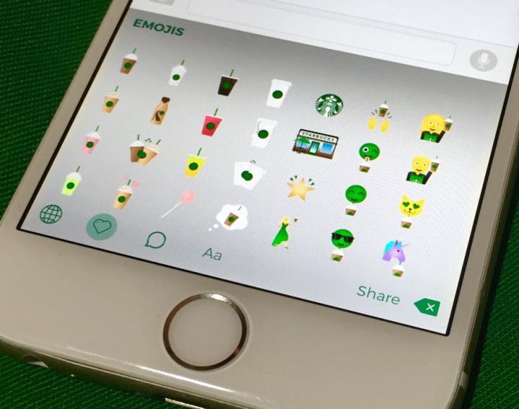Starbucks Keyboard Emoji (Techcrunch)